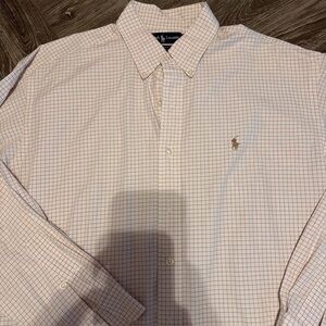 Polo by Ralph Lauren Men's Checkered Shirt - Cream